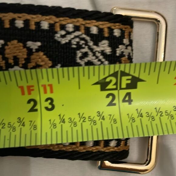 Black Floral Tapestry Adjustable Purse Bag 2" Replacement Strap Boho - Picture 7 of 7